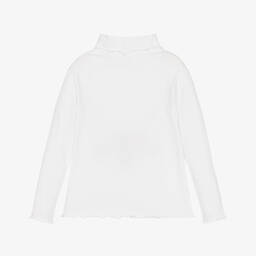 Sarah Louise-Girls Ivory Roll Neck Top | Childrensalon Outlet