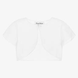 سارا لويز-بوليرو أورغانزا لون أبيض للبنات | Childrensalon Outlet