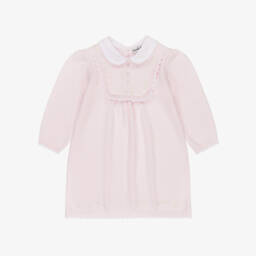سارا لويز-Girls Pale Pink Knitted Dress | Childrensalon Outlet
