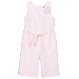 Sarah Louise-Girls Pale Pink Playsuit | Childrensalon Outlet