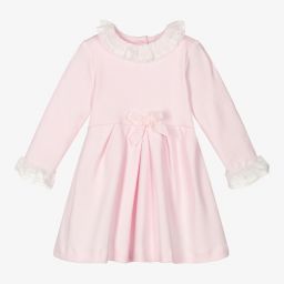 Sarah Louise-Girls Pink Cotton Jersey Dress | Childrensalon Outlet