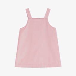 Sarah Louise-Girls Pink Velvet Pinafore Set | Childrensalon Outlet
