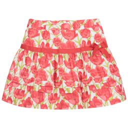 Sarah Louise-Girls Red Cotton Skirt | Childrensalon Outlet