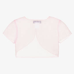 سارا لويز-بوليرو أورغانزا لون زهري للبنات | Childrensalon Outlet