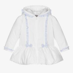 Sarah Louise-Girls White Padded Coat | Childrensalon Outlet