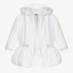 Sarah Louise-Girls White Padded Coat | Childrensalon Outlet