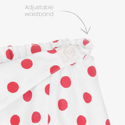 Sarah Louise-Girls White & Red Cotton Skirt | Childrensalon Outlet