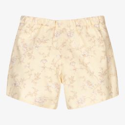 Sarah Louise-Girls Yellow Floral Shorts | Childrensalon Outlet