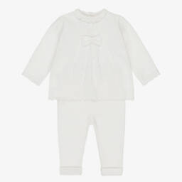 Sarah Louise-Ivory Outfit Sets-trousers Sets | Childrensalon Outlet