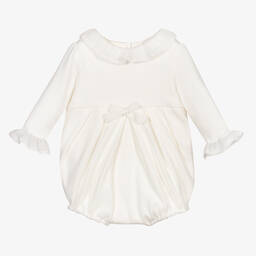 Sarah Louise-Ivory Ruffle Lace Baby Shortie | Childrensalon Outlet