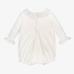 Sarah Louise-Ivory Ruffle Lace Baby Shortie | Childrensalon Outlet