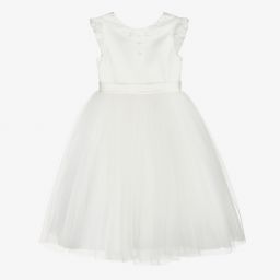 Sarah Louise-Ivory Satin & Tulle Dress | Childrensalon Outlet