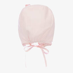 Sarah Louise-Pale Pink Smocked Baby Bonnet  | Childrensalon Outlet