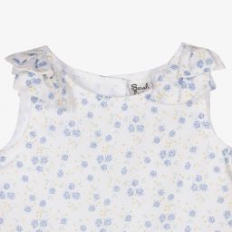Sarah Louise-White Cotton Baby Shortie | Childrensalon Outlet