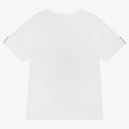 Sarah Louise-White Cotton Jersey T-Shirt | Childrensalon Outlet
