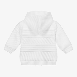 Sarah Louise-معطف شتوي محبوك لون أبيض | Childrensalon Outlet