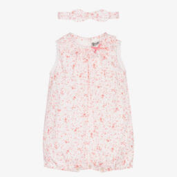 Sarah Louise-White & Red Baby Shortie Set | Childrensalon Outlet