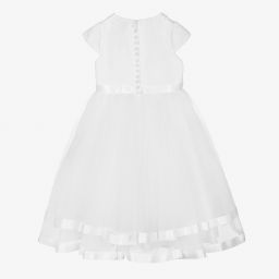Sarah Louise-White Satin & Tulle Dress | Childrensalon Outlet
