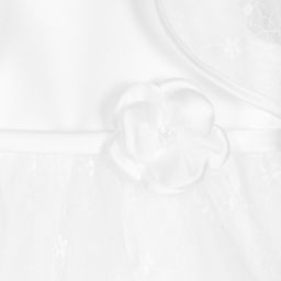 Sarah Louise-White Satin & Tulle Dress Set | Childrensalon Outlet