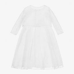 Sarah Louise-White Satin & Tulle Dress Set | Childrensalon Outlet