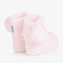 ساتيلا أوف سويدن-بوت أكريليك محبوك لون زهري للمولودات | Childrensalon Outlet