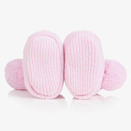 ساتيلا أوف سويدن-بوت أكريليك محبوك لون زهري للمولودات | Childrensalon Outlet