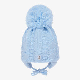Sätila of Sweden-Blue Cassie Giant Pom-Pom Hat | Childrensalon Outlet