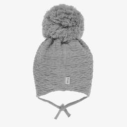 Sätila of Sweden-Grey Adam Pom-Pom Hat | Childrensalon Outlet