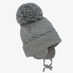Sätila of Sweden-Grey Jim Giant Pom-Pom Hat | Childrensalon Outlet