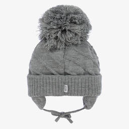 Sätila of Sweden-Grey Jim Giant Pom-Pom Hat | Childrensalon Outlet