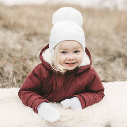 Sätila of Sweden-قفازات أكريليك محبوك لون أبيض للأطفال | Childrensalon Outlet