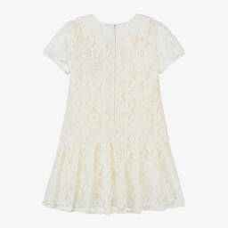 Self-Portrait-Girls Elegant Ivory Lace Dress | Childrensalon Outlet