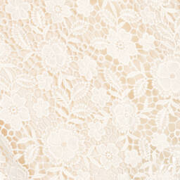 Self-Portrait-Girls Ivory Chiffon Lace Dress | Childrensalon Outlet