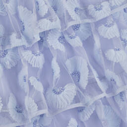 Self-Portrait-Girls Lavender Embellished Tulle Gown | Childrensalon Outlet