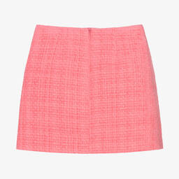 Self-Portrait-Girls Pink Tweed Skirt | Childrensalon Outlet