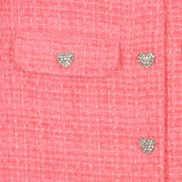 Self-Portrait-Girls Pink Tweed Skirt | Childrensalon Outlet
