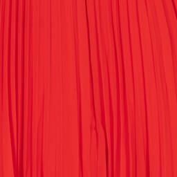 Self-Portrait-فستان شيفون ودانتيل لون أحمر | Childrensalon Outlet