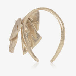 Self-Portrait-عصابة رأس ذهبية لامعة للبنات | Childrensalon Outlet