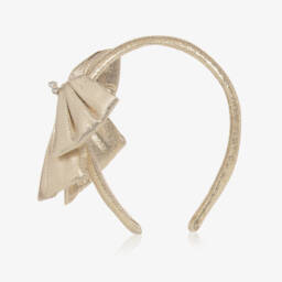 Self-Portrait-عصابة رأس ذهبية لامعة للبنات | Childrensalon Outlet