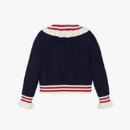 Self-Portrait-Nautical Blue Knit Sweater Delight | Childrensalon Outlet