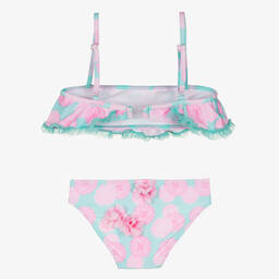 Selini Action-Blue & Pink Floral Bikini | Childrensalon Outlet