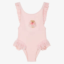 Selini Action-Girls Blush Bear Adorned Swimsuit | Childrensalon Outlet