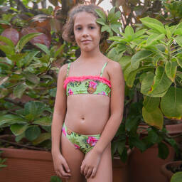 Selini Action-Girls Green Bandeau Bikini | Childrensalon Outlet