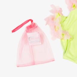 Selini Action-Girls Lime and Blush Butterfly Swimwear | Childrensalon Outlet