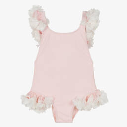 Selini Action-Girls Pale Pink Floral Swimwear | Childrensalon Outlet