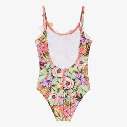 Selini Action-Girls Pink Floral Tulle Swimsuit | Childrensalon Outlet