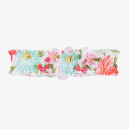 Selini Action-Girls Pink Flowers Headband | Childrensalon Outlet