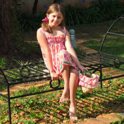 Selini Action-Girls Pink Tulip Straw Satchel | Childrensalon Outlet