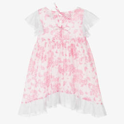 Selini Action-Girls Pink & White Floral Sundress | Childrensalon Outlet