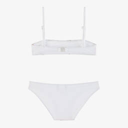 Selini Action-Girls White & Gold Glitter Star Bikini | Childrensalon Outlet